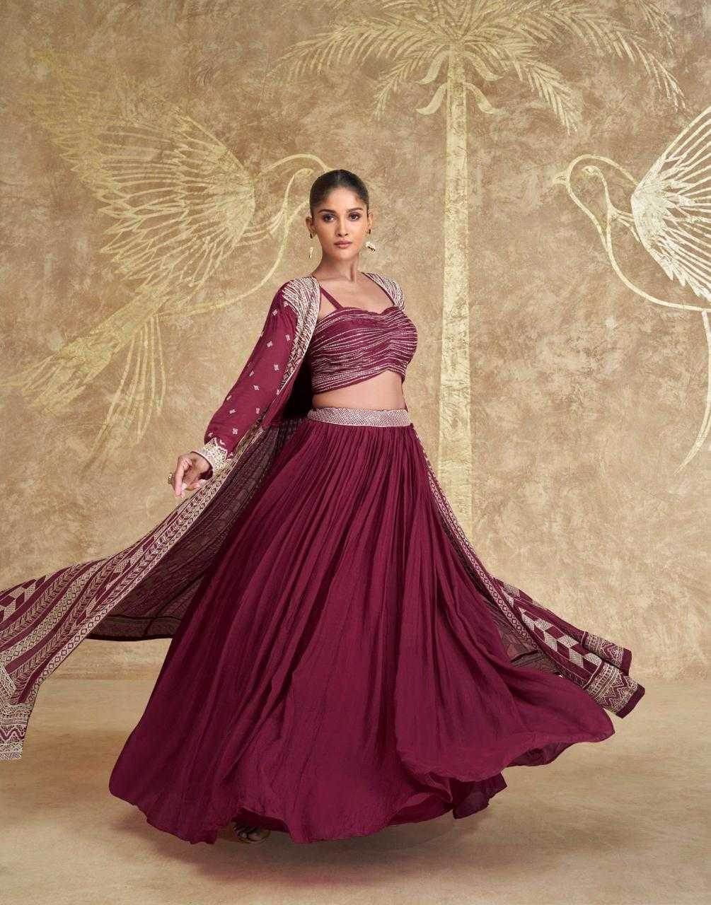 Silk Jacket Style Lehenga for Festive Occasions - MYLUXURY LANE ENTERPRISE